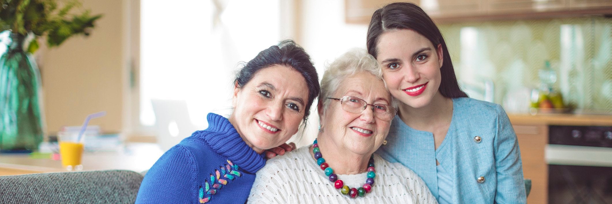 three generations of women